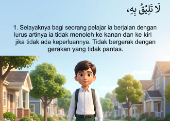 Komik Akhlaq Lil Banin Jilid 1 – آداب المشي في الطريقِ
