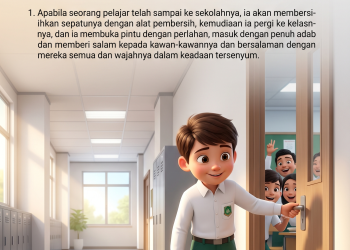 Komik Akhlaq Lil Banin Jilid 1 – آداب التلميذ في المدرسةِ